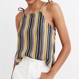 Madewell Tie-Shoulder Tank Top in Rainbow